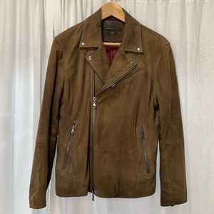 John Varvatos Lambskin Suede Jacket